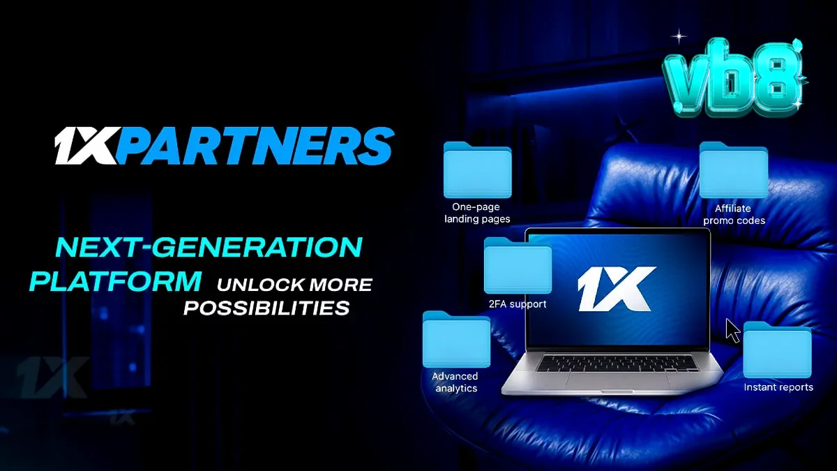 Antarmuka dasbor afiliasi 1xPartners yang diperbarui