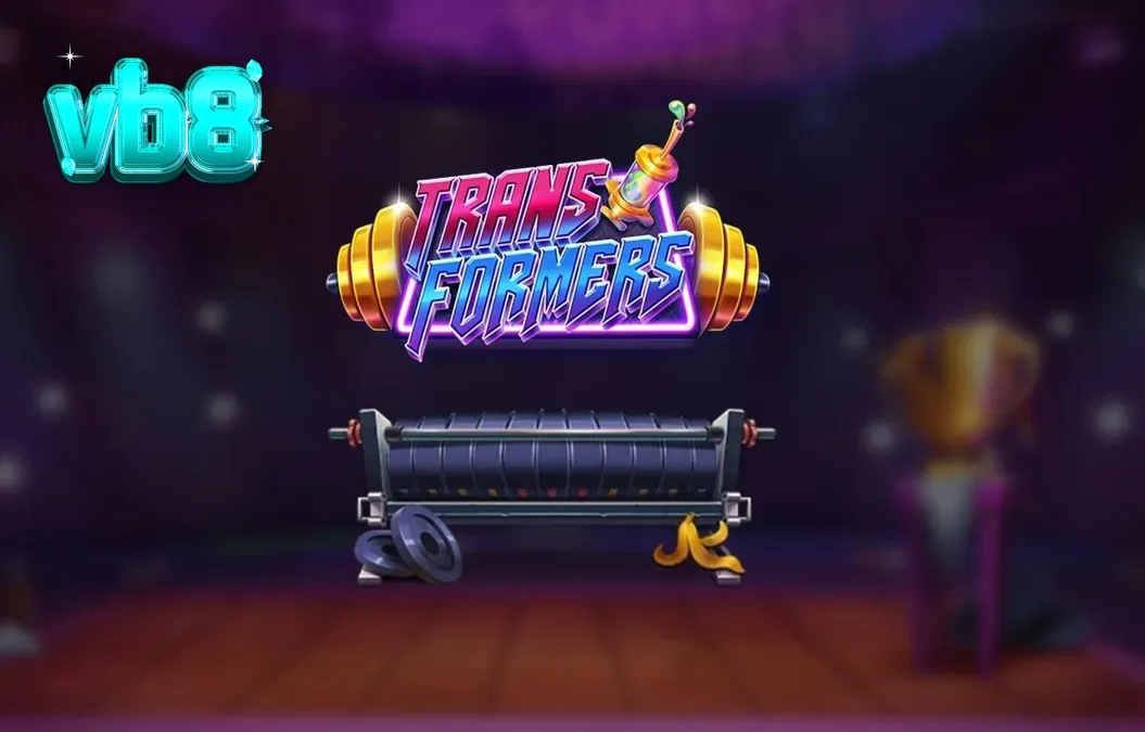 Tampilan visual neon dari slot Transformers dengan karakter utama Brosephine.